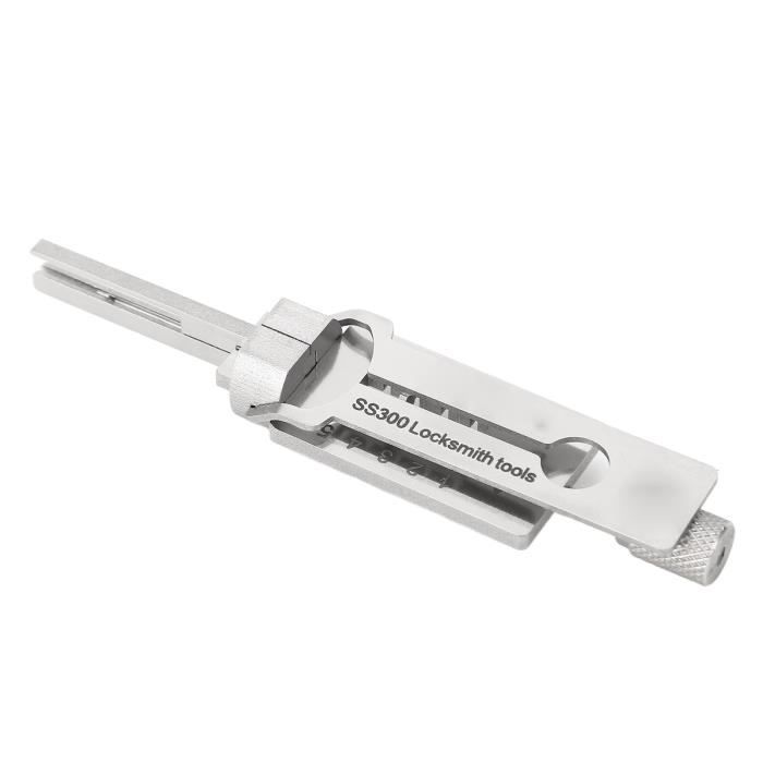 Décodeur De Clé En Acier Inoxydable SC1 - Modèle SS002 - Outil 2 En 1 Pour Serruriers Et Dépannage