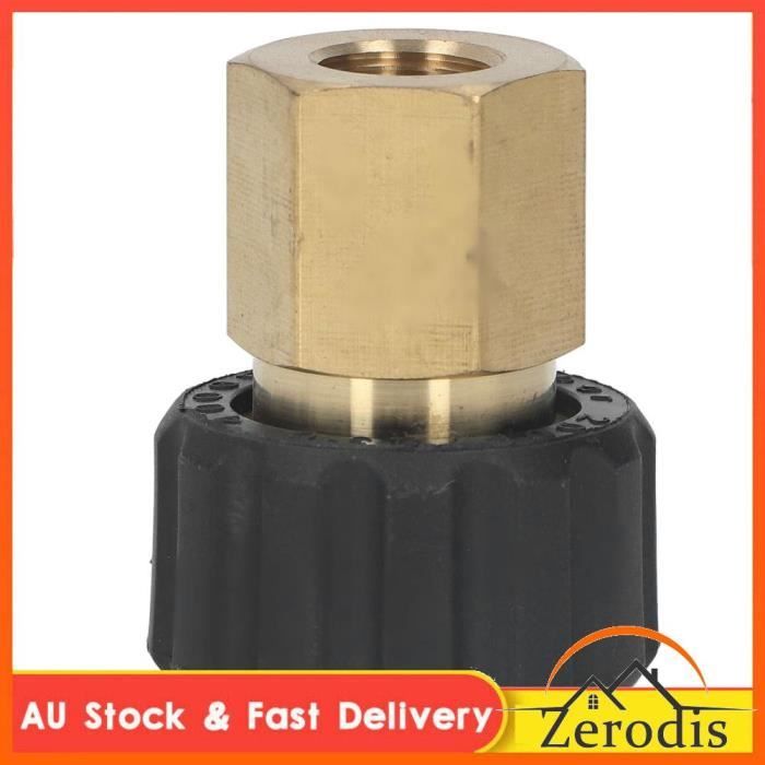 Adaptateur Laiton Pour Nettoyeur Haute Pression Karcher K2 à K6 - 14 Connecteurs + 5 Buses - Pour Voiture, Terrasse, Vitres