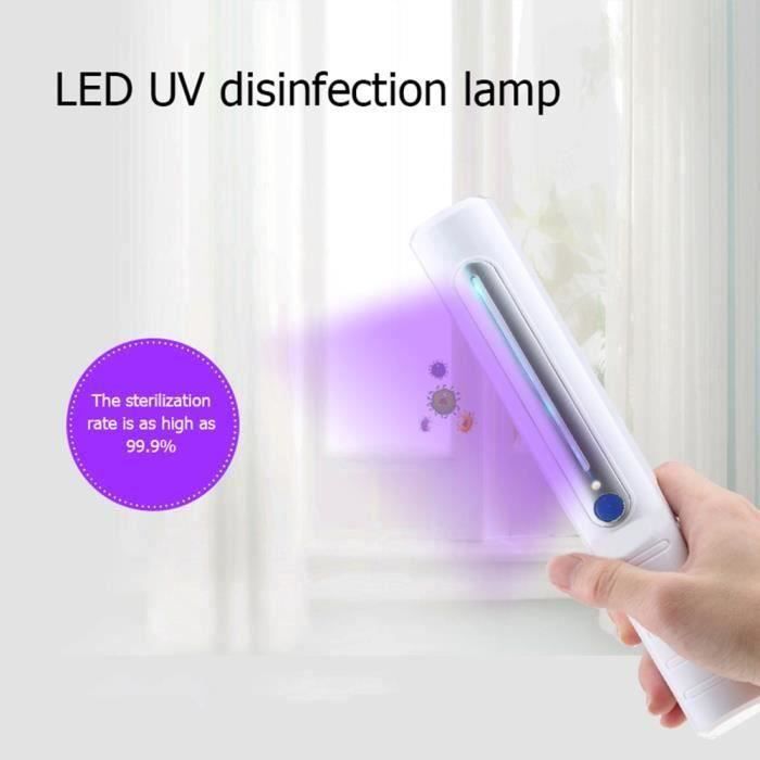 Stérilisateur À Lumière Ultraviolette Désinfectant Portable À Lumière UV-C, Mini Bâton De Stérilisation À Lumière UV, Lumière UV À 12 LED, Lampe De Désinfection UV À Chargement USB, pour Hôtel Et Stérilisateur À Lumière Ultraviolette Désinfectant Portable À Lumière UV-C, Mini Bâton De Stérilisation À Lumière UV, Lumière UV À 12 LED, Lampe De Désinfection UV À Chargement USB, pour Hôtel Et