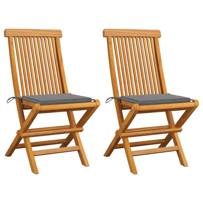 VIDAXL chaises empilables de jardin 2 pcs