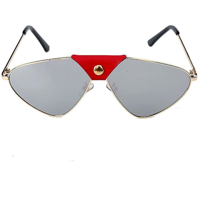 étui Noir Ou Argent Homme ou Femme Rétro Miroir pilote vintage lunettes de soleil 