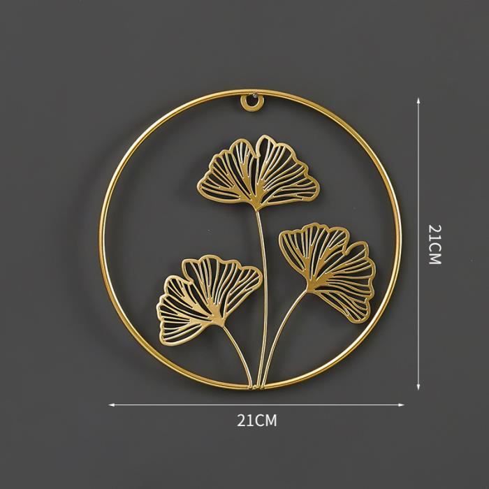 2 Ornements En Métal Doré Feuilles De Gui - Style Art Nouveau - Occasion - Pour Bijoux Ou Décoration