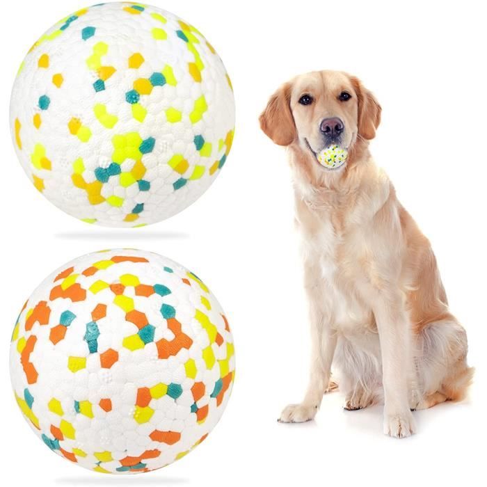 Comparer les prix de 2 pièces Jouet Chien Balles, Balle pour Chien Caoutchouc, Jouet pour Chien Indestructible À Mâcher en Caoutchouc(Jaune+Orange)