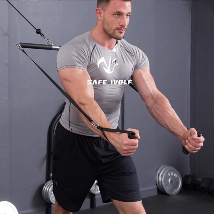 Poignée de Tirage Musculation ergonomique pour l'exercice de Gymnastique  Exercice de Triceps Crossover (1 Paire) - Cdiscount Sport