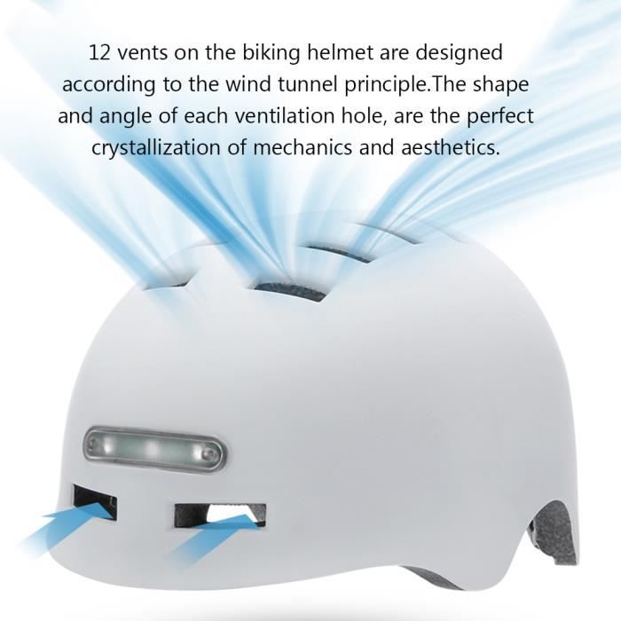 FUNWICT Casque de vélo pour adulte avec visière et lunettes pour homme et femme, casque de vélo de route, casque de vélo de montagne rechargeable avec lumière arrière (taille M