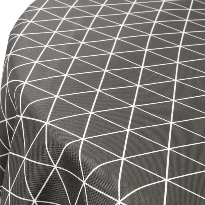 Nappe ovale 180x240 cm imprimée 100% polyester PACO géométrique