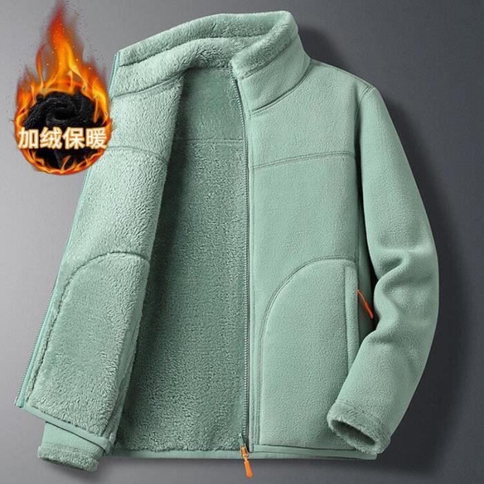 Pioneer Camp – Veste Polaire Légère Femme Col Montant Zippé – Chaleur Doublure Accumulateur De Chaleur – Poches Zippées