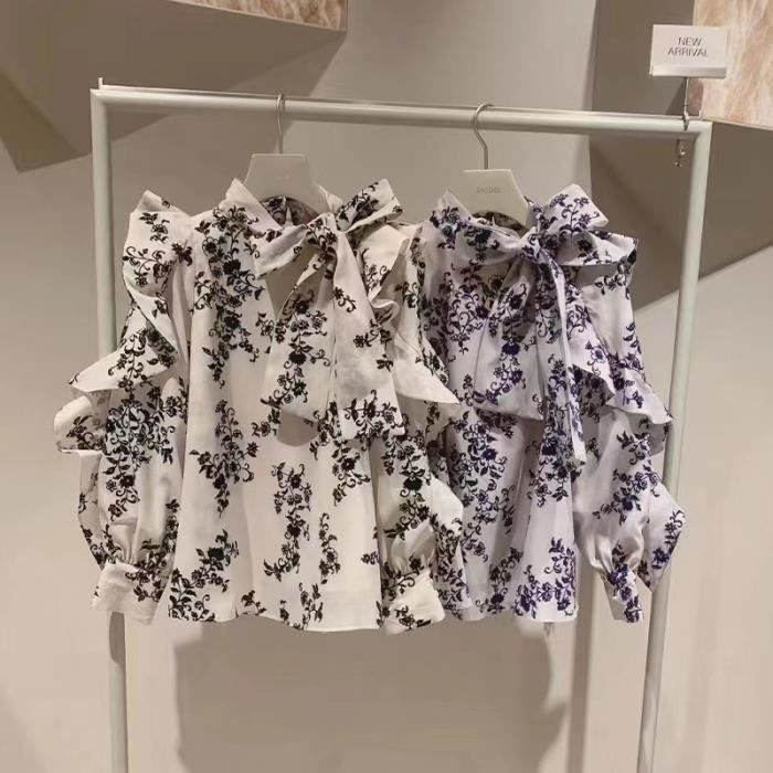 Chemisier À Imprimé Floral Vintage