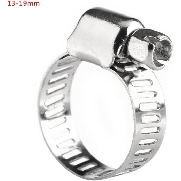 Lot 10 Colliers Serrage Inox Tuyau 10-16mm - Clips Vis Métalliques Durites