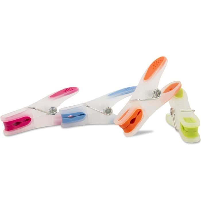 Lot de 60 pinces à linge pour corde à linge avec sac à linge