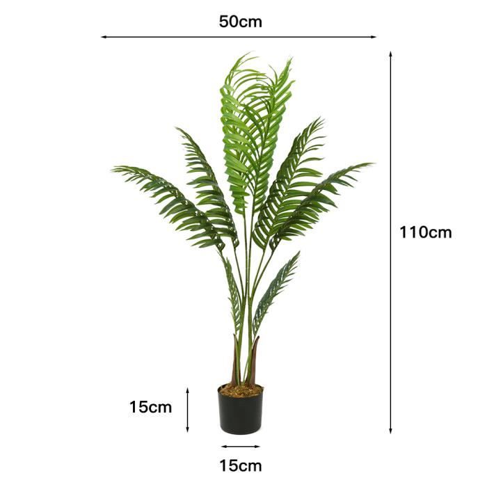 Palmier Aréca Doré Artificiel 180cm GOVIRAYE - Plante Décorative Résistante Intempéries Pour Intérieur Extérieur