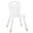 Set Table douceur blanche + 2 chaises douceur blanches Atmosphera-2