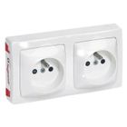 Lot De 2 Prises MISTRAL Legrand - 220V Avec Fusible - 2 Pôles + Terre - Neufs (sans Emballage)
