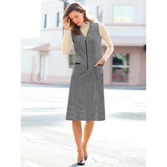 Robe chasuble femme senior on sale