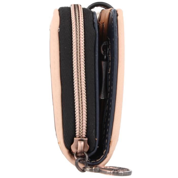 Porte-monnaie Anekke Avec Dragonne - Protection RFID - Design Multicolore - Portefeuille Compact Pour Femme - 6