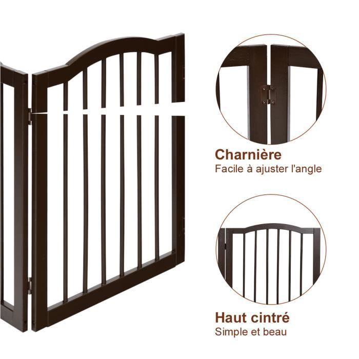 Barrière de Sécurité Rétractable pour Chiens Barrière d Escaliers et Portes  en Textile avec Kits d'Installation Gris - Costway