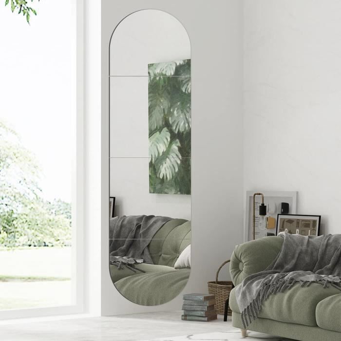 Miroirs Auto-Adhésifs CENPEK - Lot De 4 En Acrylique 30x30cm - Pour Décoration Murale
