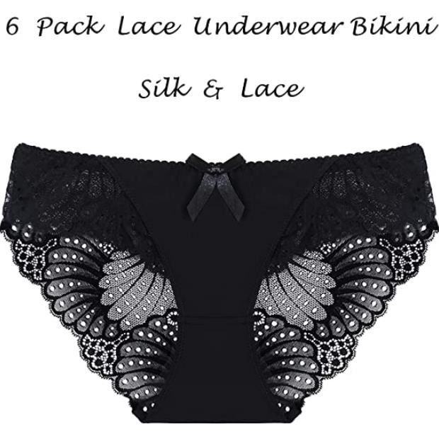 Culotte Gainante Femme Ventre Plat - Jolie Dentelle Florale Culotte