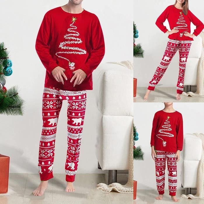 ENSEMBLE DE VETEMENTS Pyjama Noel Combinaison Pyjama Femme Pyjama Noel  Famille Chaud Et Doux Pyjama NoëL Pyjamas Maison Maïs - Cdiscount  Prêt-à-Porter