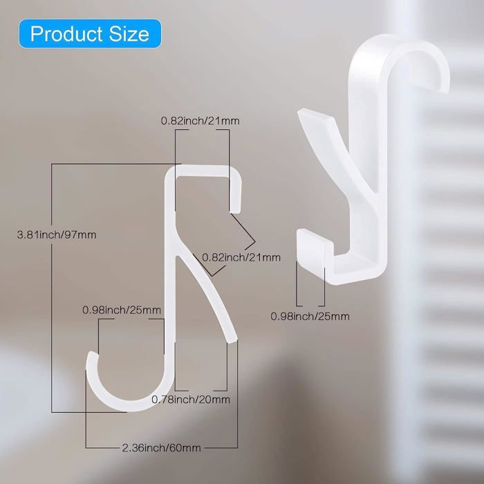 GEFIRE 8 Pièces Crochet Radiateur Seche Serviette Salle De Bain Crochet