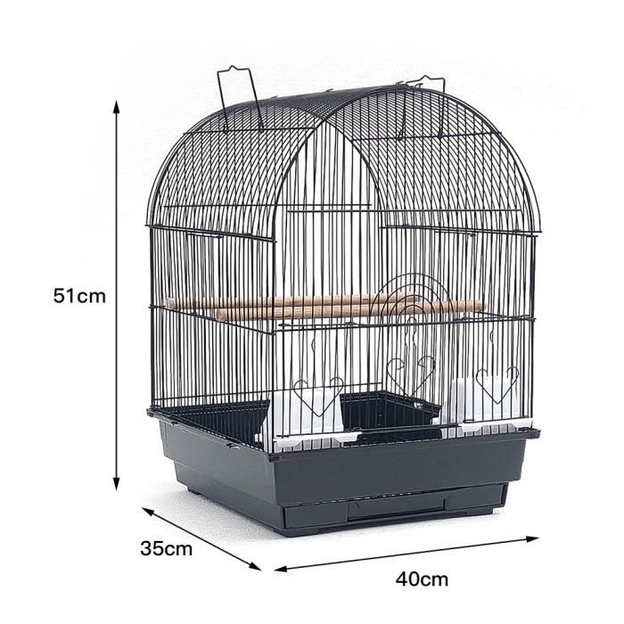 Xuejuanshop Volière • Cage à Oiseaux Cage Voyage Oiseaux Portable Pet  Maison Grand Cage Oiseau Cage Cage métal Perroquet Canaries Pied  Volière/Volière