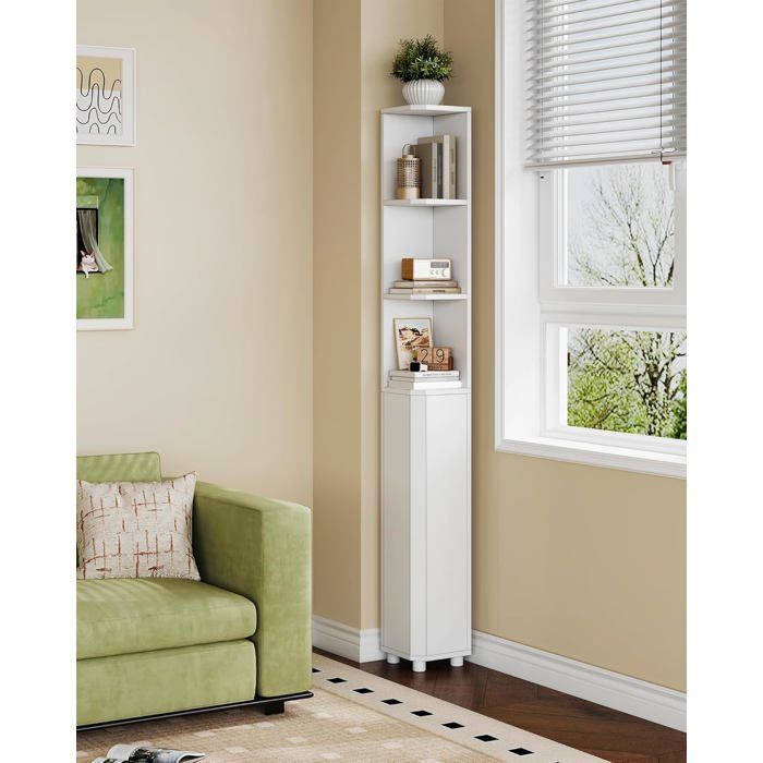 Fydun étagère d'angle Armoire d'angle en bois en plastique