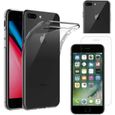 [Compatible Apple iPhone 8 PLUS] Coque Silicone Transparent + Verre Trempé Film Protection Ecran [Phonillico®]-0