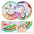 Roue de couleur professionnelle pour la recherche de combinaisons de couleurs, guide de mélange-0