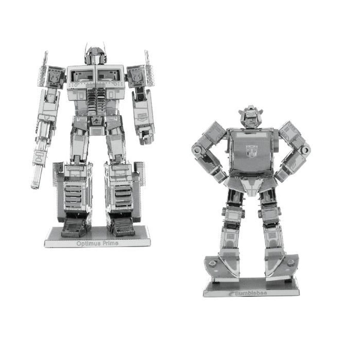 Metal Earth Fascinations Transformers Optimus Prime et Transformers Bumblebee Puzzle 3D en métal