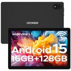 Tablette tactile 10.1 pouce DOOGEE U10 Android 15 4+12 Go étendue + 128 Go Widevine L1 Batterie 5060mAh WiFi6 Widevine L1 - Gris