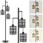 DORLINK Lampadaire Industriel, Lampadaire Salon sur Pied 170x36CM avec 3 Abat-jours, Interrupteur au Pied, E27 (Ampoule non incluse)