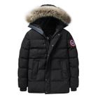 MOBIGARLAN Doudoune Hommes hiver long chaud avec capuche - Cardigan Ajusté Capuche - Noir - JZ647