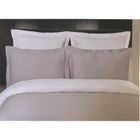 SALOME PRESTIGE Housse de couette bicolore et réversible Satin de Coton 120 fils - 200x200 - gris perle/blanc