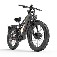 Vélo électrique Lankeleisi MG800 MAX Gris 2000W moteurs 20AH batterie 26" pouces gros pneu Fat Bike VTT