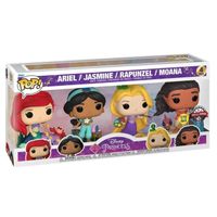Figurine Funko Pop! Disney Ultimate Princess - Ariel / Jasmine / Raiponce / Vaiana Glow in the Dark 4-Pack