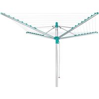 Leifheit 85285 Séchoir jardin parapluie Linomatic 400 Easy - 40 mètres avec sytème Easy-Lift, rétractation automatique des fils