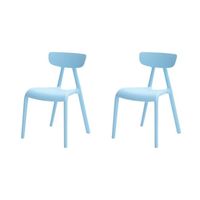 SoBuy® KMB15-Bx2 Lot de 2 Chaise Enfant Design Chaise pour Enfants Siège Garçons et Filles Confortable Bleu Clair