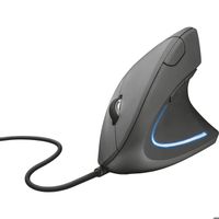 Trust Verto Souris Filaire Verticale,Ergonomique,1000-1600 DPI,Prévention Syndrome de la Souris et Epicondylite,pour PC/Portable/Mac