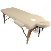 Drap housse de protection 4 pièces en éponge pour table de massage - Beige - Vivezen