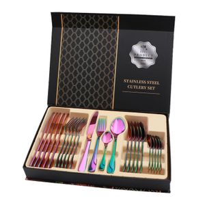 Boubble Set de 24 couverts de table - Ménagère en acier inoxydable100