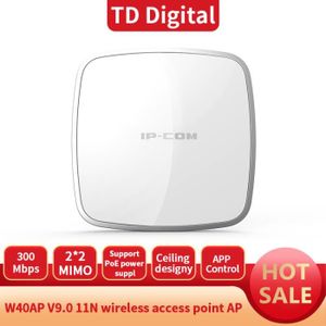 POINT D'ACCÈS Point d'accès WiFi sans fil, répéteur PoE, couverture complète, IPCOM W40I, intérieur, plafond, I-11n, 300Mbp