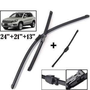 Balai d'Essuie Glace Avant + Arrière pour VW Tiguan 2007-2016