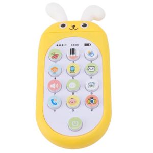 TÉLÉPHONE JOUET Jouet électronique pour de bébé, Jouet interactif pour téléphone Portable pour l'éducation précoce des Parents et des Enfants Jaune