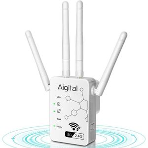 2.4GHz Augmentation de la Couverture WiFi Black WiFi R/ép/éteur WiFi Booster 300Mbps Extenseur sans Fil Amplificateur de Signal du R/éseau Avoir AP//R/ép/éteur et WPS Fonction Installation Facile