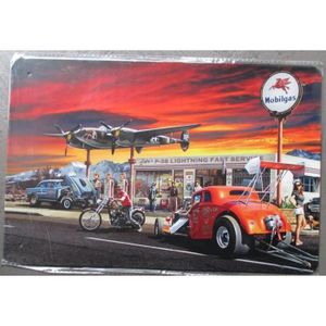 Plaque En Tôle Rétro Austin Cooper - 20x30 Cm - Pour Fans De Voitures Anciennes - Déco Atelier, Garage, Bureau - Résistante Aux Intempéries