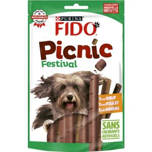 FRIANDISE FIDO Picnic Festival : au Bœuf, au Poulet, à l'Agneau - 126g - Friandises pour chien
