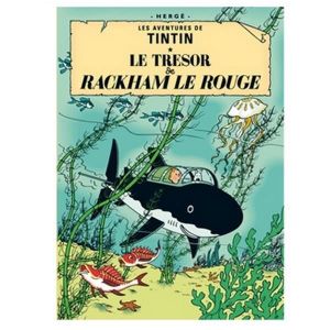 AFFICHE - POSTER Poster Moulinsart Album de Tintin: Le trésor de Ra