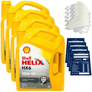 HUILE MOTEUR 20 Litre Original Shell Helix HX6 10W40 Huile 5500