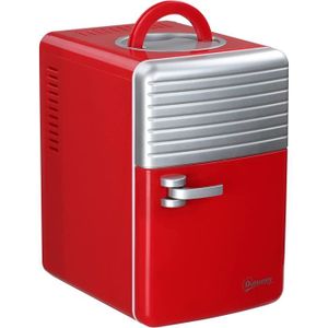 RÉFRIGÉRATEUR CLASSIQUE Mini réfrigérateur 6L 8 canettes 330ml AC 240V DC 12V petit réfrigérateur portable refroidit et réchauffe20