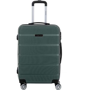 Kono Bagage /à Main l/éger en ABS Valise Rigide pour Valise de Voyage /à 4 Roues,Valise de Voyage pour Easyjet British Airways Ryanair Gris